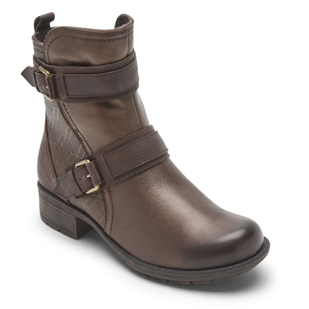 Rockport Støvler Dame Mørke Brune - Cobb Hill Alessia Strap - OKHT76982